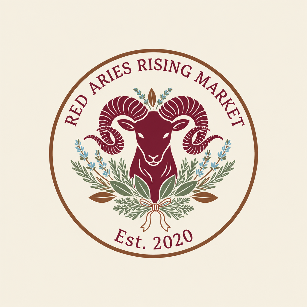 Revised Red Aries Rising Market logo